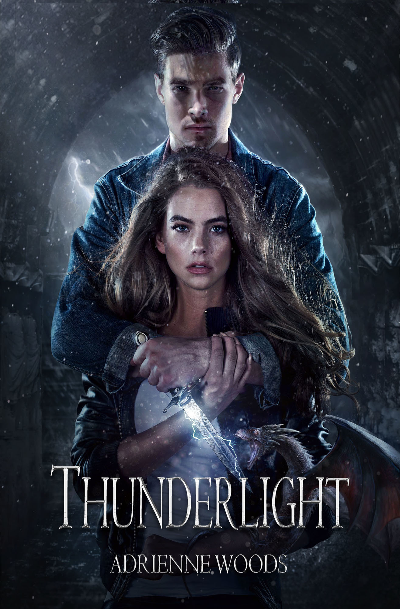 Cover image for Thunderlight by Adrienne Woods.