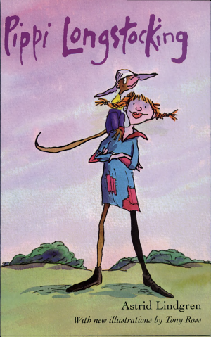 Cover image for Pippi Longstocking by Astrid Lindgren.