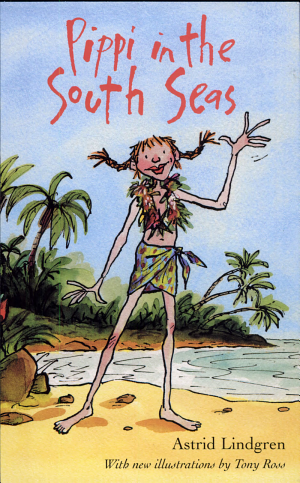 Cover image for Pippi in the South Seas by Astrid Lindgren.