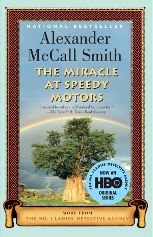 Cover image for The Miracle at Speedy Motors by Alexander McCall Smith.