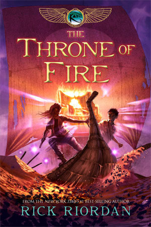 Cover image for The Throne of Fire by Rick Riordan.