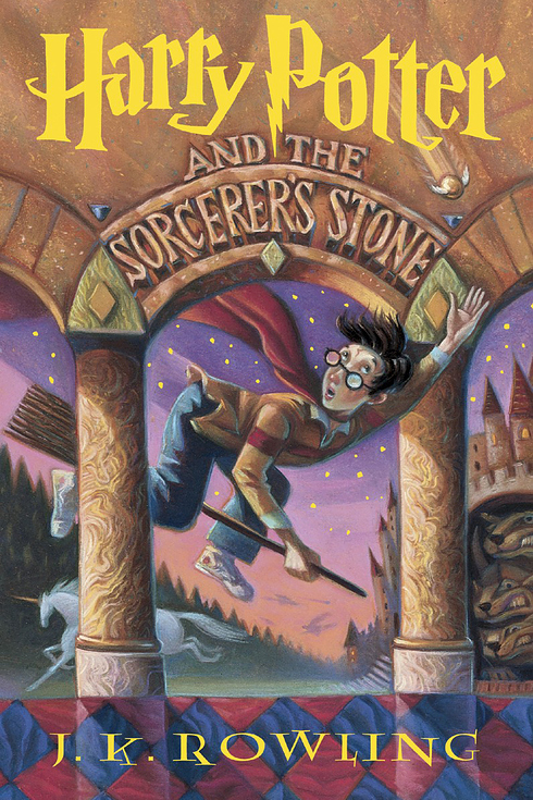 Cover image for Harry Potter and the Sorcerer's Stone by J. K. Rowling.