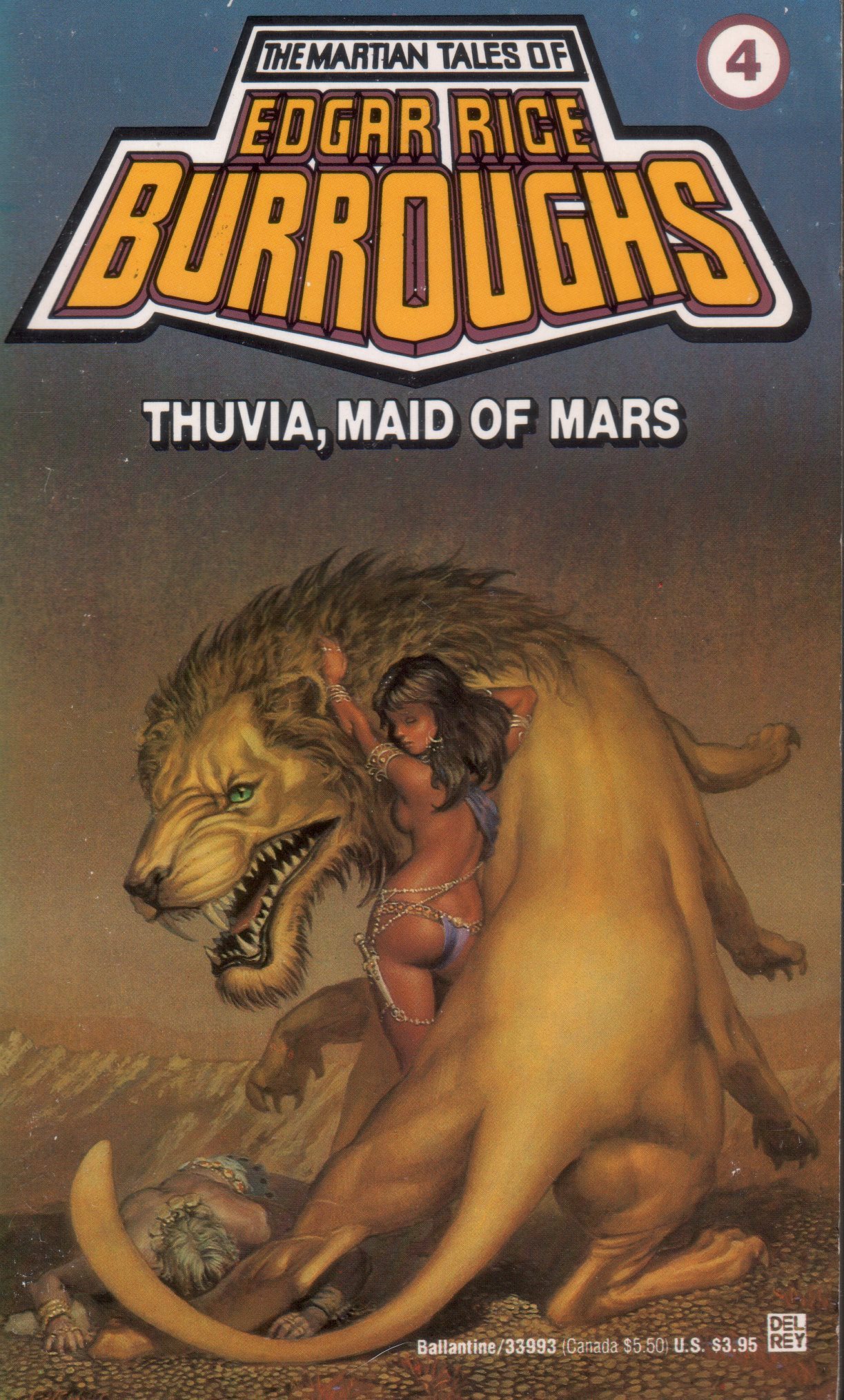 Cover image for Thuvia, Maid of Mars by Edgar Rice Burroughs.