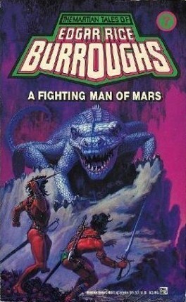 Cover image for A Fighting Man of Mars by Edgar Rice Burroughs.